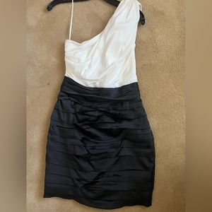 Off the shoulder black and white dress, never worn